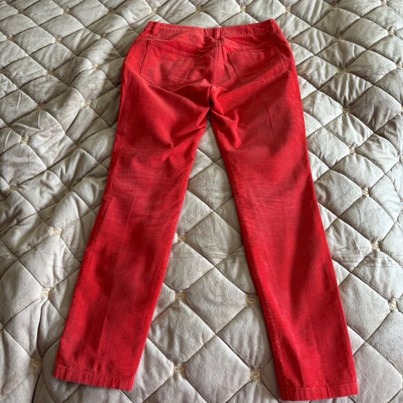 Boden Bright Red-Orange Corduroy Pants Size US 6P - Picture 2 of 4